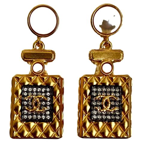 chanel bottle earrings|luxury closet chanel earrings.